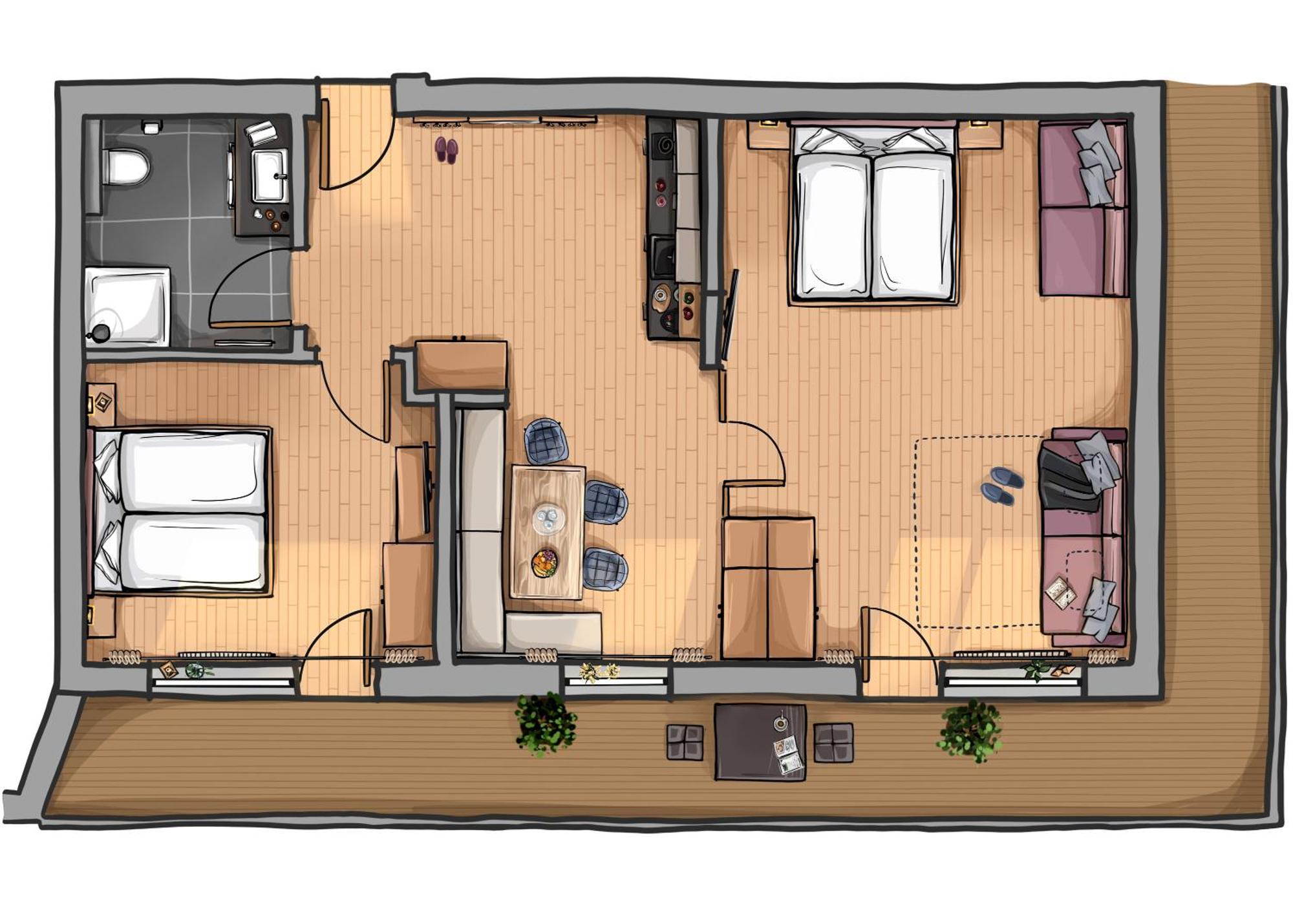 Appartements Sonnalm Berwang Habitación foto